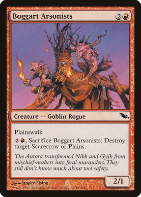 Boggart Arsonists card from Shadowmoor