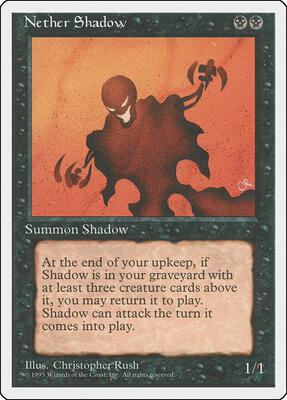 Nether Shadow card from Fourth Edition