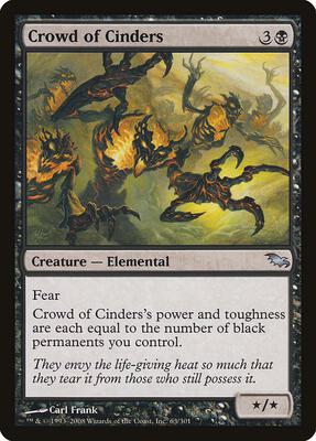 Crowd of Cinders card from Shadowmoor