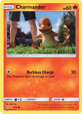 Charmander (Holo Common) card from Detective Pikachu