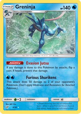 Greninja card from Detective Pikachu