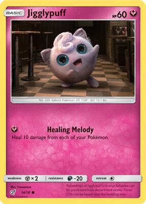 Jigglypuff (Holo Common) card from Detective Pikachu