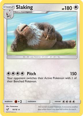 Slaking card from Detective Pikachu