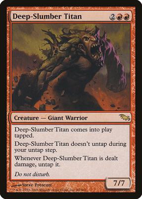 Deep-Slumber Titan card from Shadowmoor