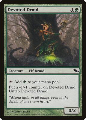 Devoted Druid card from Shadowmoor