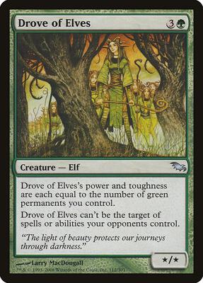 Drove of Elves card from Shadowmoor