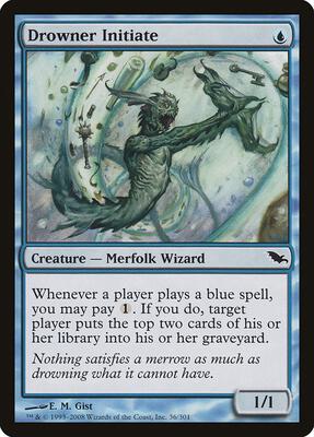 Drowner Initiate card from Shadowmoor