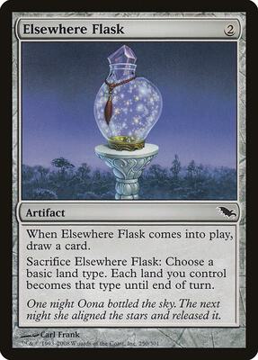 Elsewhere Flask card from Shadowmoor