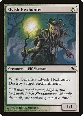 Elvish Hexhunter card from Shadowmoor