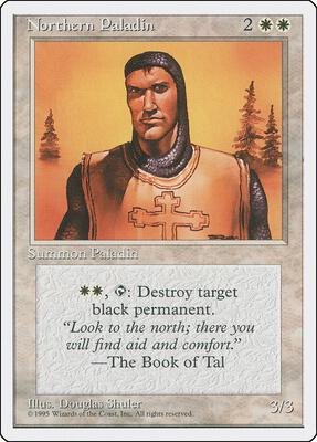 Northern Paladin card from Fourth Edition