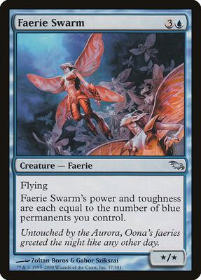Faerie Swarm card from Shadowmoor