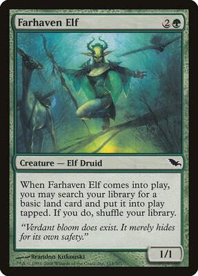 Farhaven Elf card from Shadowmoor