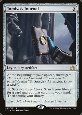 Tamiyo's Journal (Entry 546) card from Shadows over Innistrad