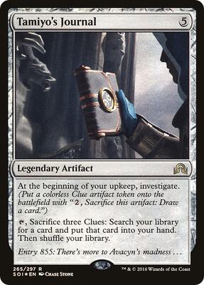 Tamiyo's Journal (Entry 855) card from Shadows over Innistrad