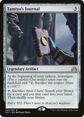 Tamiyo's Journal (Entry 922) card from Shadows over Innistrad