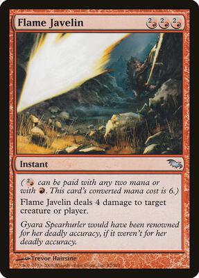 Flame Javelin card from Shadowmoor