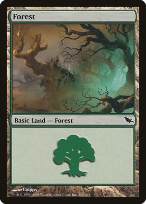 Forest (300) card from Shadowmoor