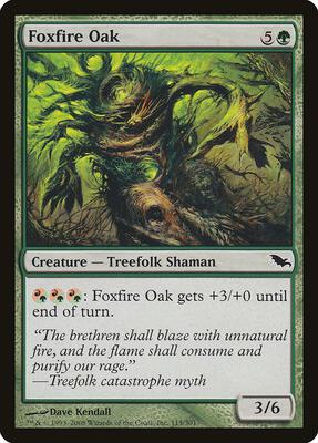Foxfire Oak card from Shadowmoor