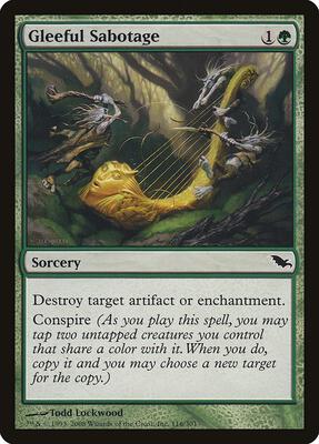Gleeful Sabotage card from Shadowmoor