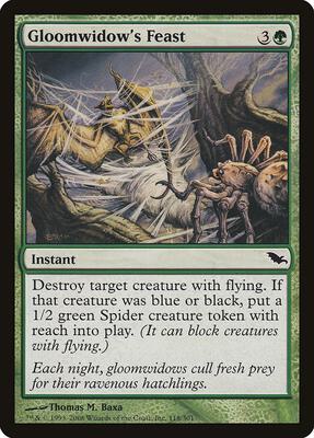 Gloomwidow's Feast card from Shadowmoor