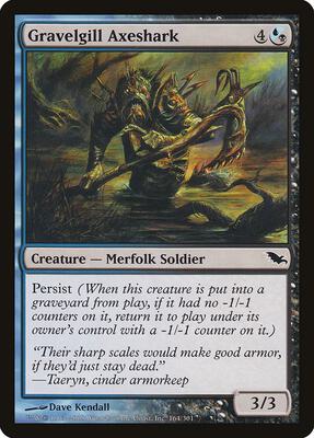Gravelgill Axeshark card from Shadowmoor