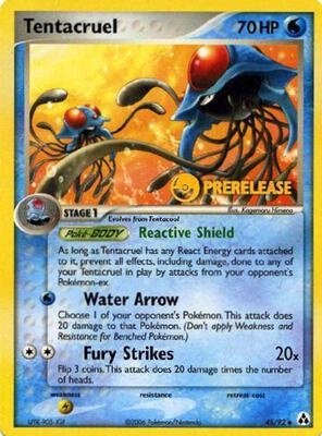 Tentacruel - 45/92 (Prerelease) card from Nintendo Promos