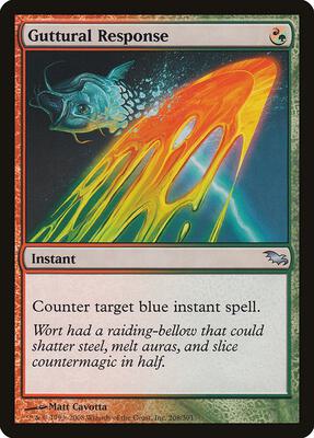 Guttural Response card from Shadowmoor