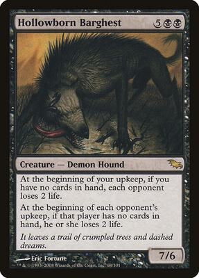 Hollowborn Barghest card from Shadowmoor