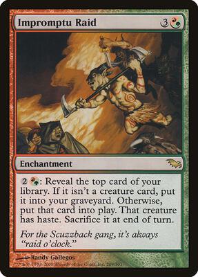 Impromptu Raid card from Shadowmoor