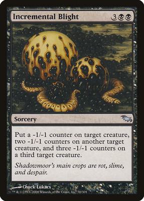 Incremental Blight card from Shadowmoor