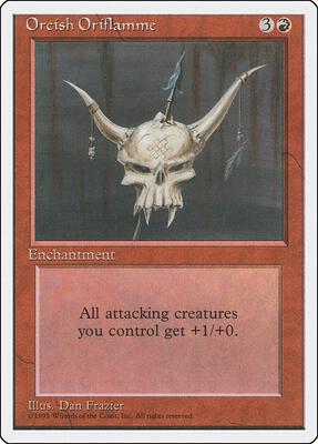 Orcish Oriflamme card from Fourth Edition