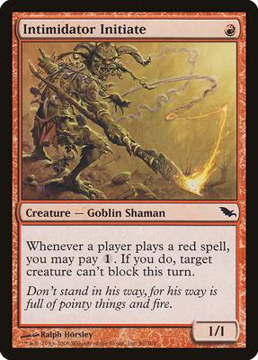 Intimidator Initiate card from Shadowmoor