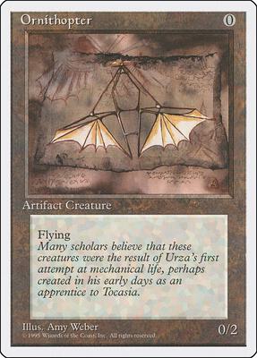 Ornithopter card from Fourth Edition