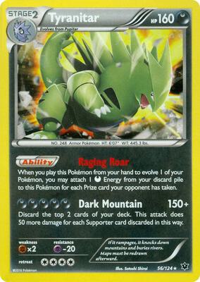 Tyranitar - 56/124 (Cosmos Holo) card from Miscellaneous Cards & Products
