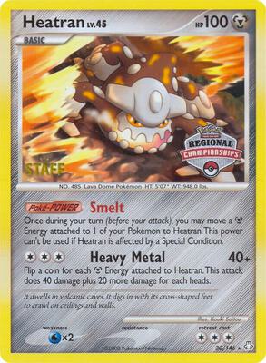 Heatran - 30/146 (Regional Championships) [Staff] card from League & Championship Cards