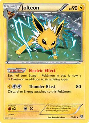Jolteon - 26/98 (Cosmos Holo) card from Miscellaneous Cards & Products