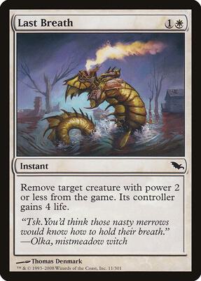 Last Breath card from Shadowmoor