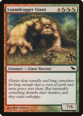 Loamdragger Giant card from Shadowmoor