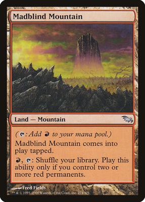 Madblind Mountain card from Shadowmoor
