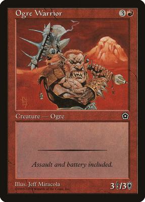 Ogre Warrior card from Portal Second Age