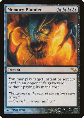 Memory Plunder card from Shadowmoor