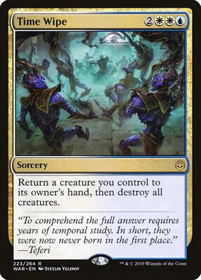 Time Wipe card from War of the Spark