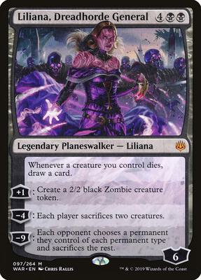 Liliana, Dreadhorde General card from War of the Spark