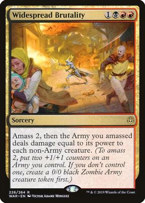 Widespread Brutality card from War of the Spark
