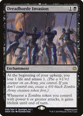 Dreadhorde Invasion card from War of the Spark