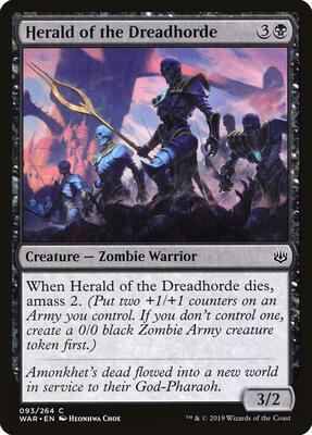 Herald of the Dreadhorde card from War of the Spark