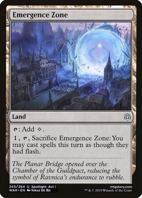 Emergence Zone card from War of the Spark