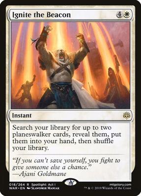 Ignite the Beacon card from War of the Spark