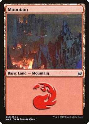 Mountain (261) card from War of the Spark