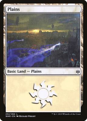 Plains (252) card from War of the Spark